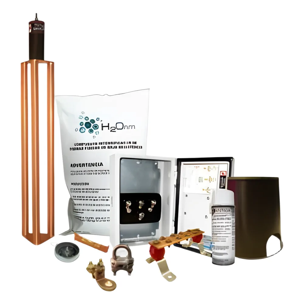 Kit de tierra física modelo TG70K con Electrodo Magnetoactivo y Accesorios de Instalación, capacidad: 70 AMP