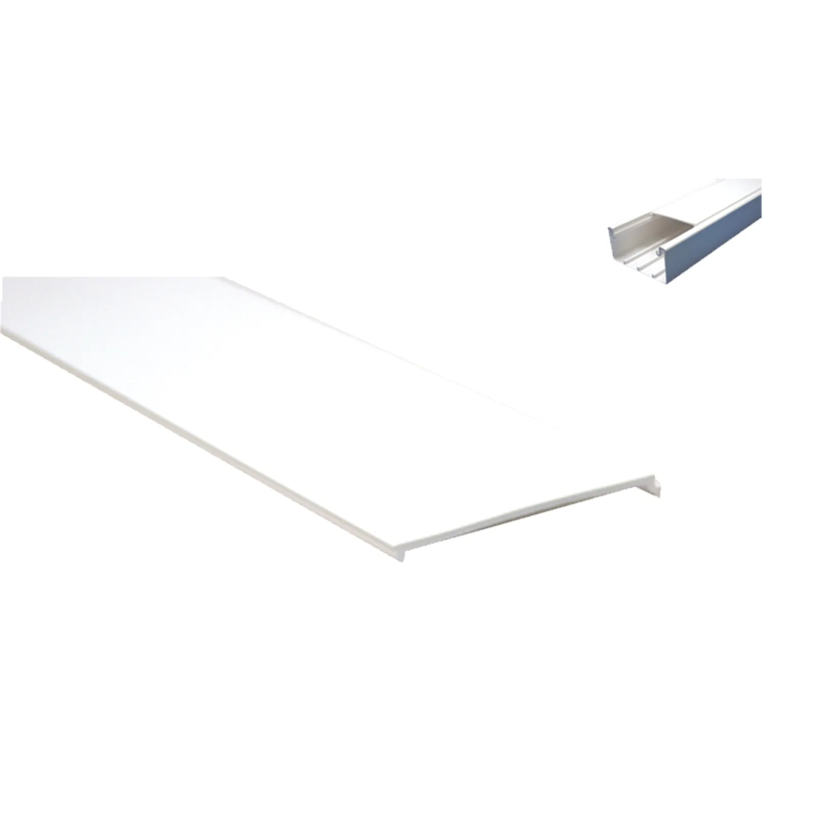 Tapa para canal TEK 100 color blanco (5580-01250)