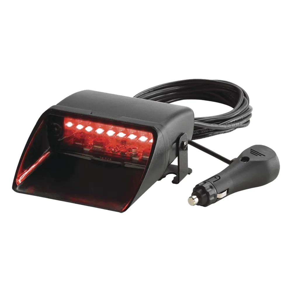 Luz interior Viper S2 sencilla, bicolor, rojo/azul, 12 LED, 23 patrones, incluye adaptador para encendedor