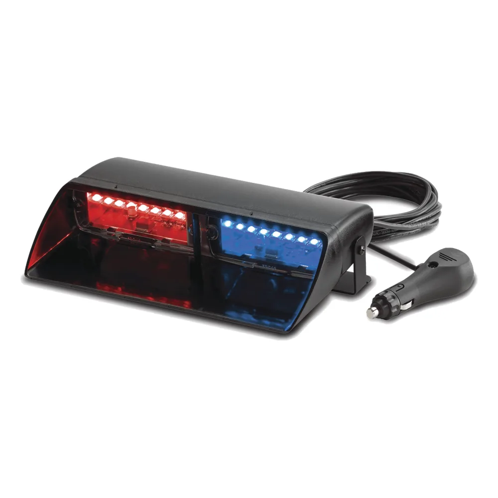 LUZ INT VIPER S2 DOBLE BICOLOR ROJO/AZUL 24 LEDS 25 PATRONES INC ADAPT P/ENCENDEDOR