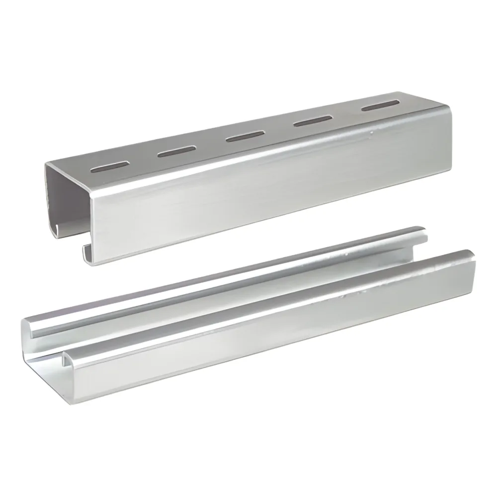 Unicanal liso 4x4, 3000 mm, acabado ElectroZinc
