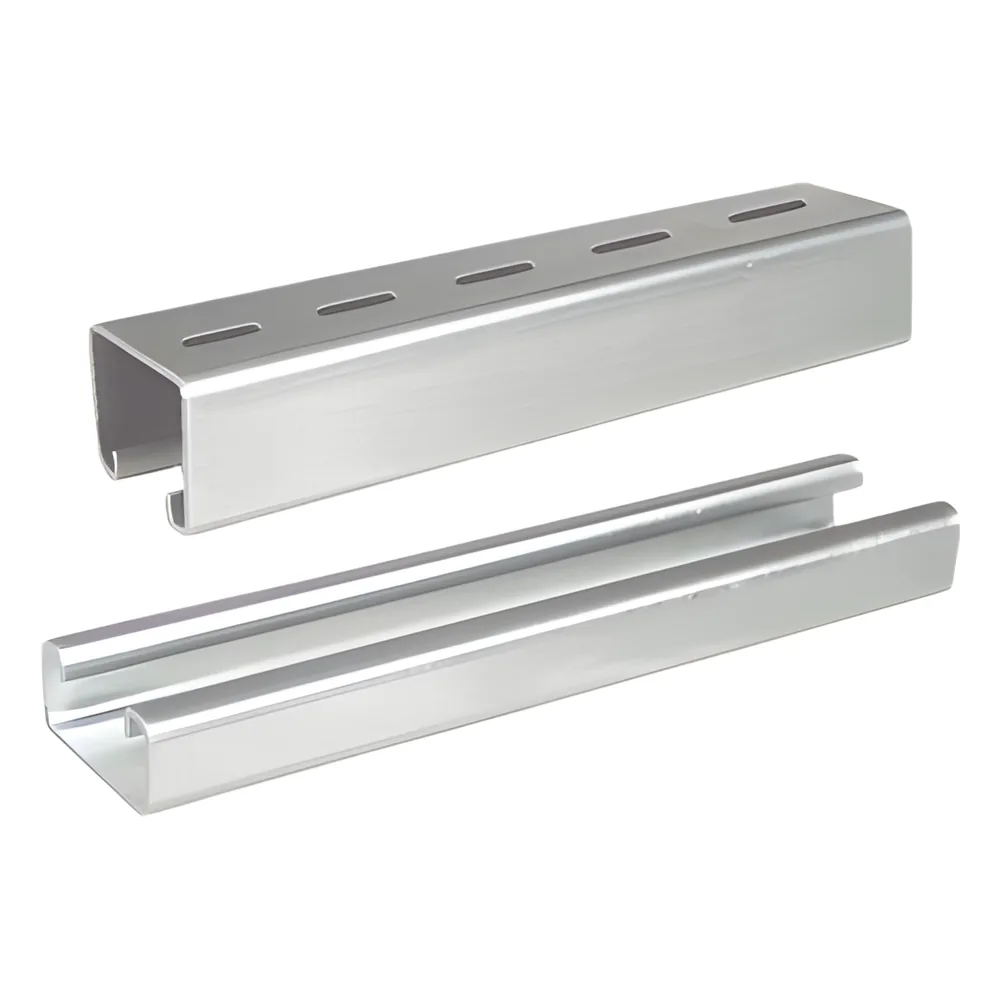 Unicanal Perforado, 4x4, 3000 mm, acabado ElectroZinc