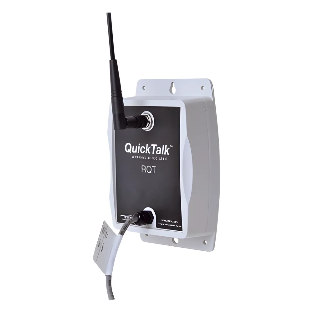 Transmisor de Alerta por Voz Inalámbrica / 2W UHF 450-470 MHz / 4 Entradas Programables / Mensajes de Voz Personalizables / 12.5 kHz / Policarbonato IP54