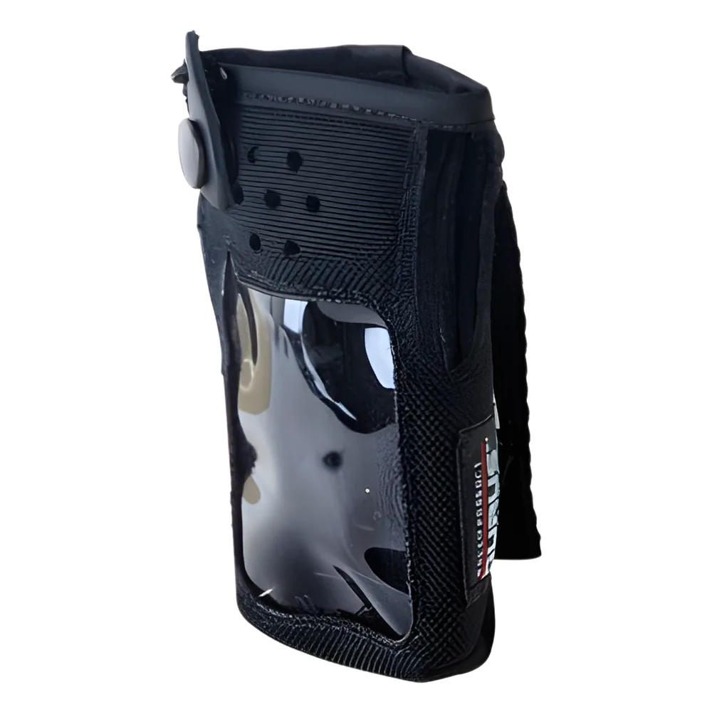 Funda reforzada de Nylon, lazo para cinto, correa con broche y visor frontal para IC-F1000T/09 o IC-F2000T/09.