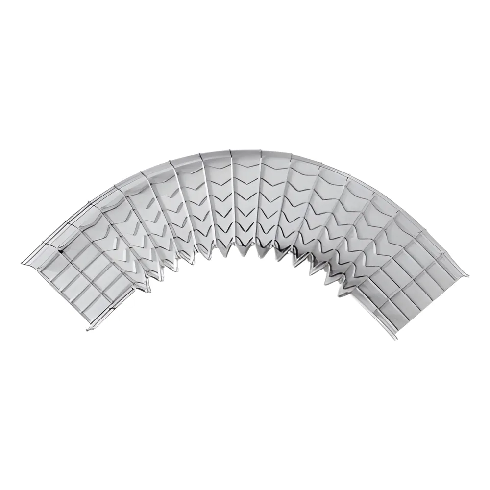 Curva Pre-Fabricada Horizontal de 90° con medidas de 66 mm de Peralte y 400 mm Ancho (66/400 mm)