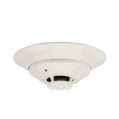 Detector de humo fotoeléctrico para ducto de bajo perfil, montaje colgante, para sistemas de flujo nulo o bajo