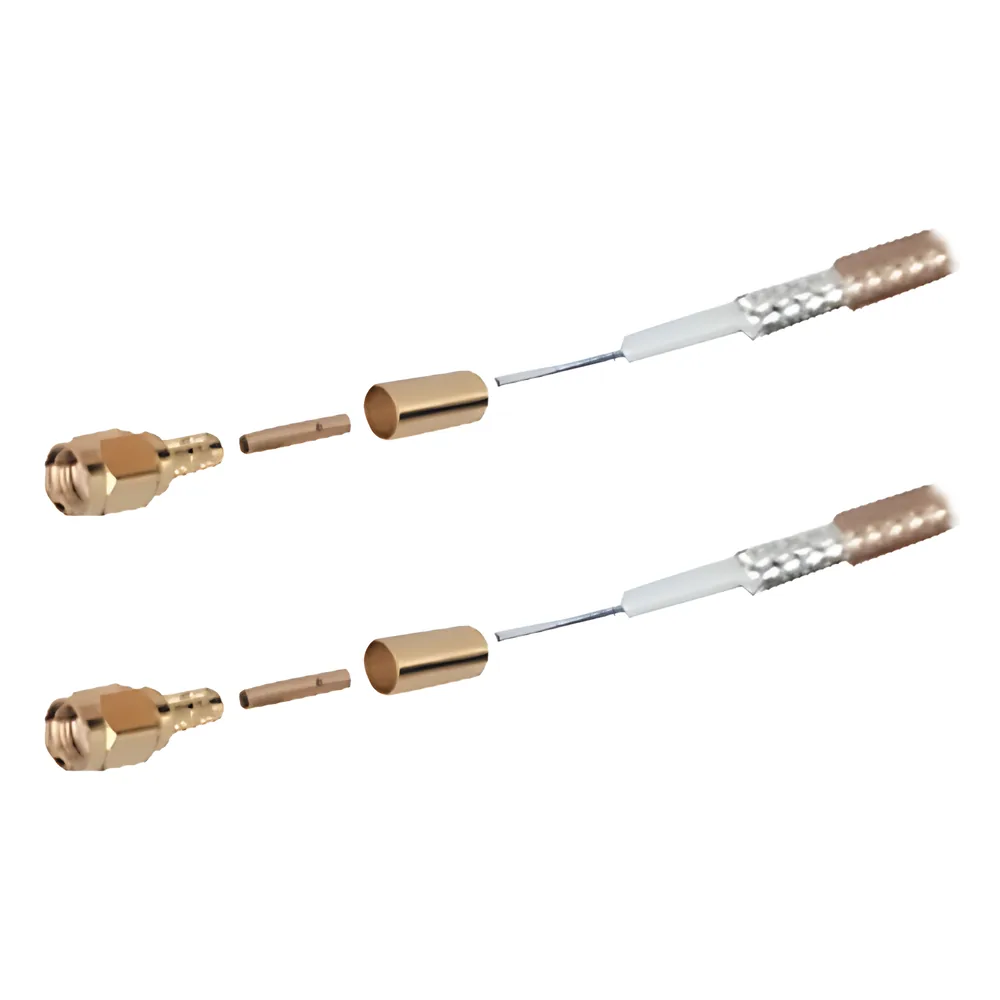 Jumper con RG-142/U de 60 cm y Conectores SMA Macho Inverso en los 2 extremos.