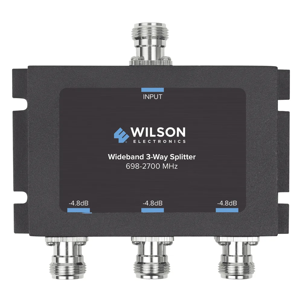Divisor de 3 salidas, 50 Ohm, 700-2700MHz conector N-Hembra