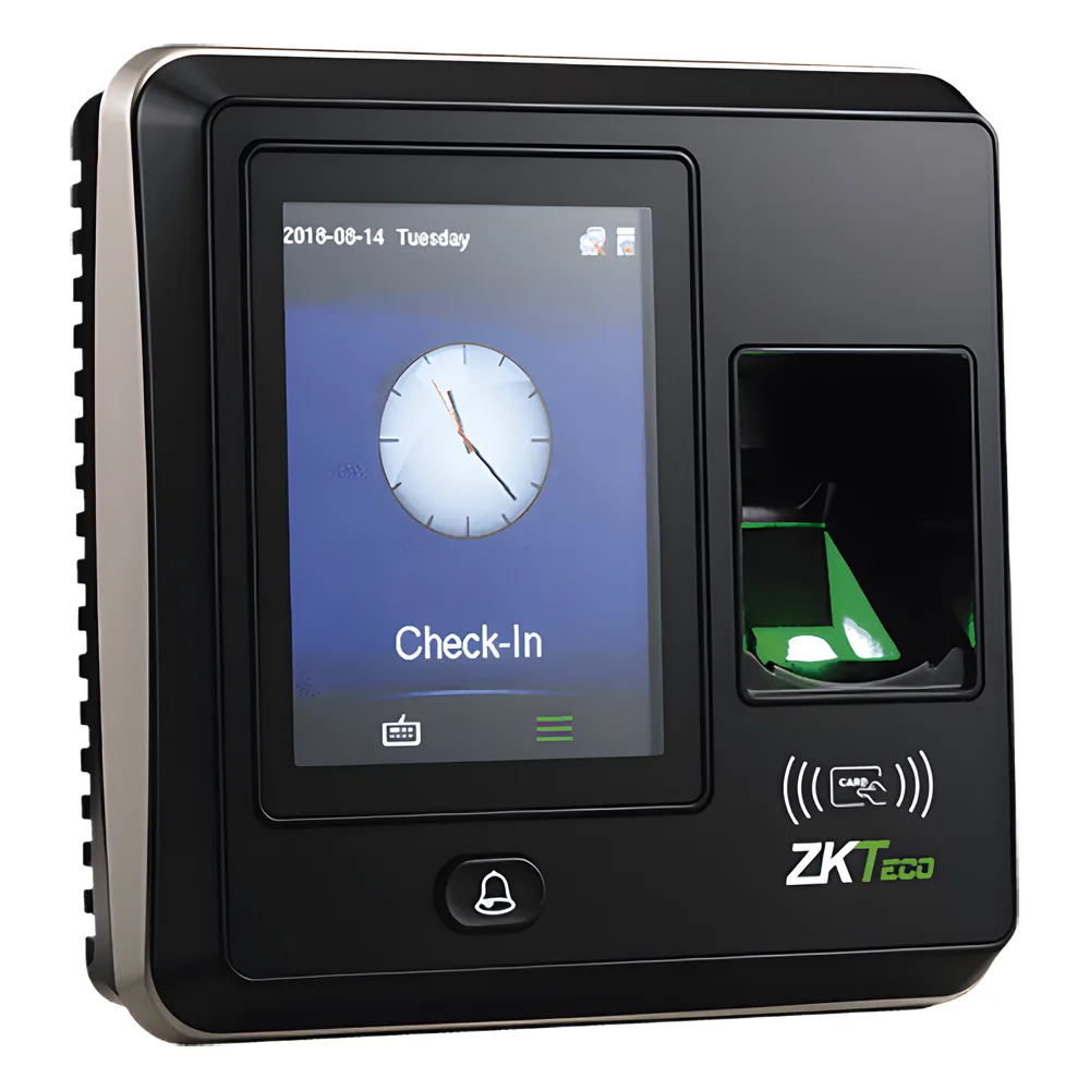 Terminal de Control de Acceso / 1,500 Huellas / Pantalla 2.8" / TCP/IP y USB / Wiegand 26 bits / Sensor Óptico