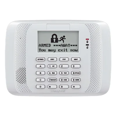 Teclado alfanumérico direccionable con receptor inalámbrico integrado, compatible con transmisores de la serie 5800