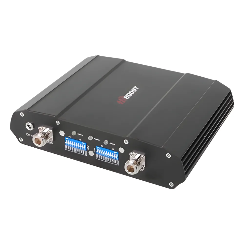Amplificador de señal celular de Doble Banda, especial para 4G LTE y 3G o 2G, cubre áreas de hasta 1200 metros cuadrados. Amplifica las bandas de frecuencia de 850 MHz (Banda 5) y 1700/2100 MHz (Banda 4), ganancia máxima de
