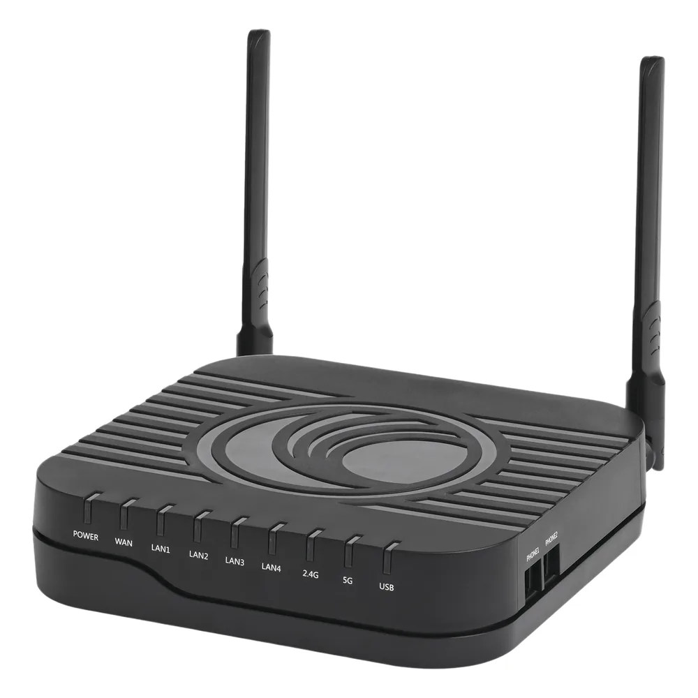 C000000L030A- Ruteador inalámbrico 802.11ac 2.4/5 GHz con Administración Cloud + 2 puertos VoIP + Salida PoE para Suscriptor (C000000L030A)