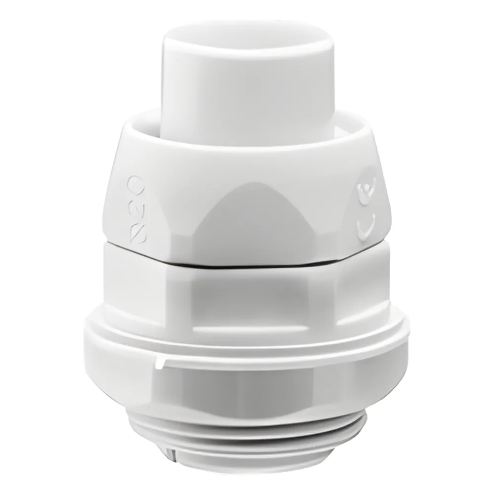Conector (Racor) de tubería flexible a caja, PVC Auto-Extinguible de 16 mm, IP55