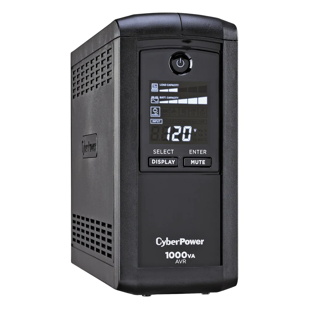 UPS de 1000 VA/600 W, Topología Línea Interactiva, Entrada 120 Vca NEMA 5-15P, Tipo Mini Torre, Con 9 Tomas NEMA 5-15R