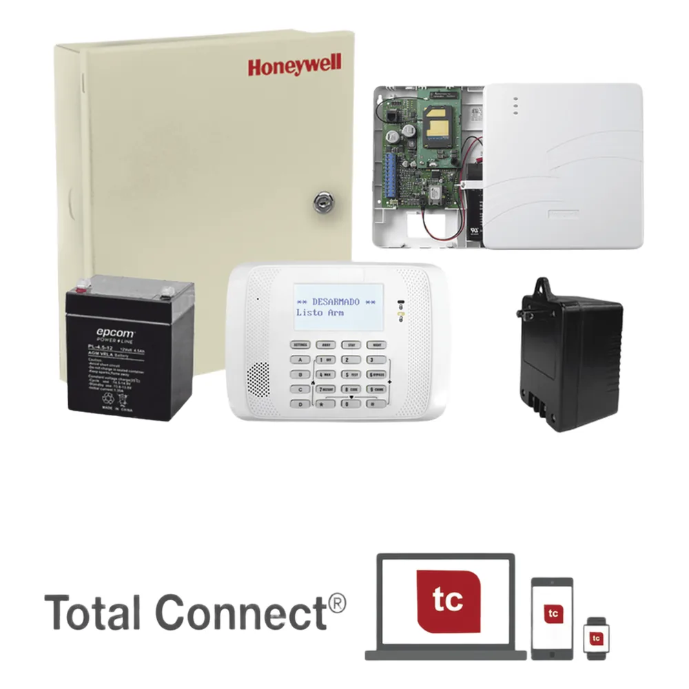 Kit de alarma con panel Vista-48LA y comunicador dual IP y celular para reporte redundante