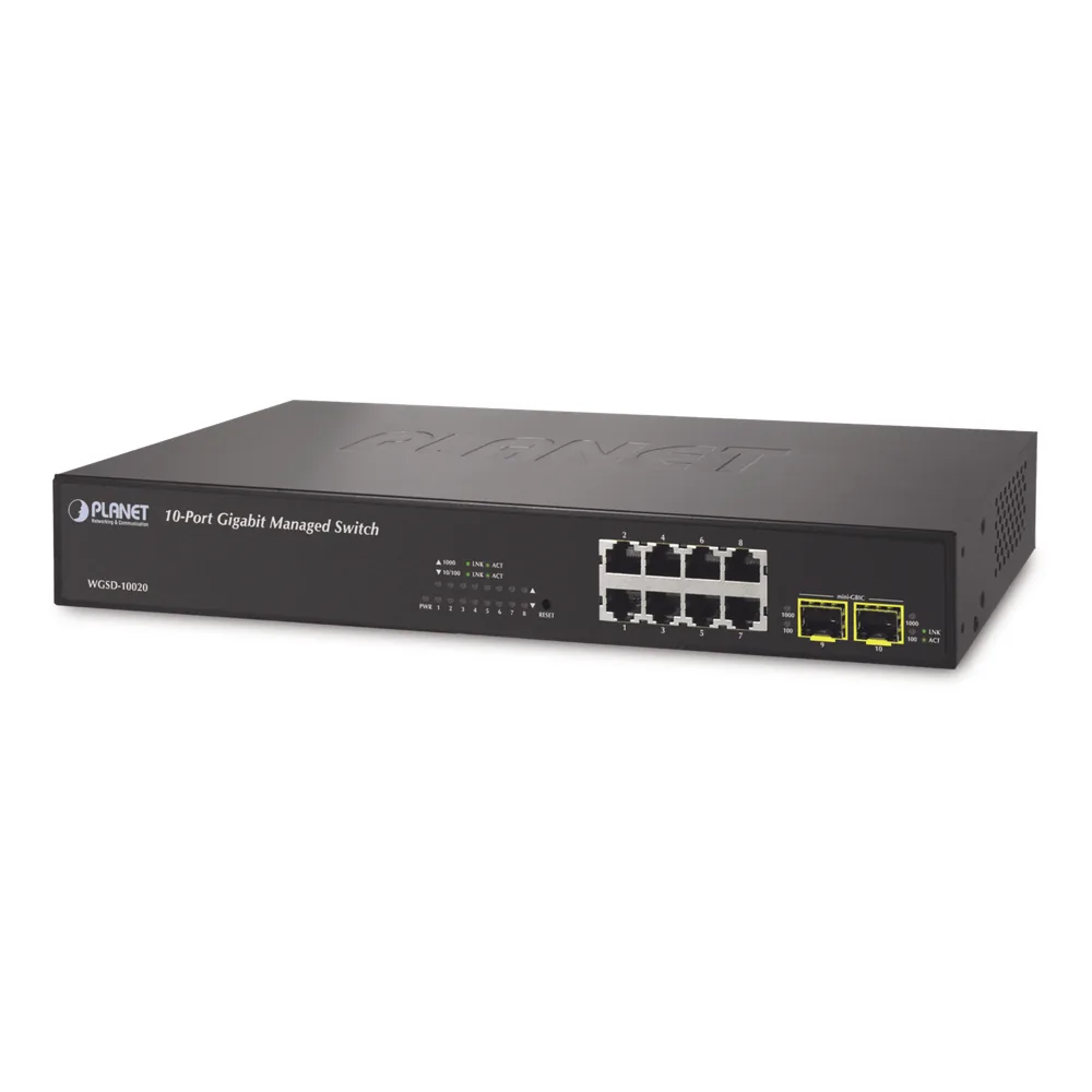Switch administrable L2+ 8 puertos 10/100/1000T + 2 100/1000X SFP