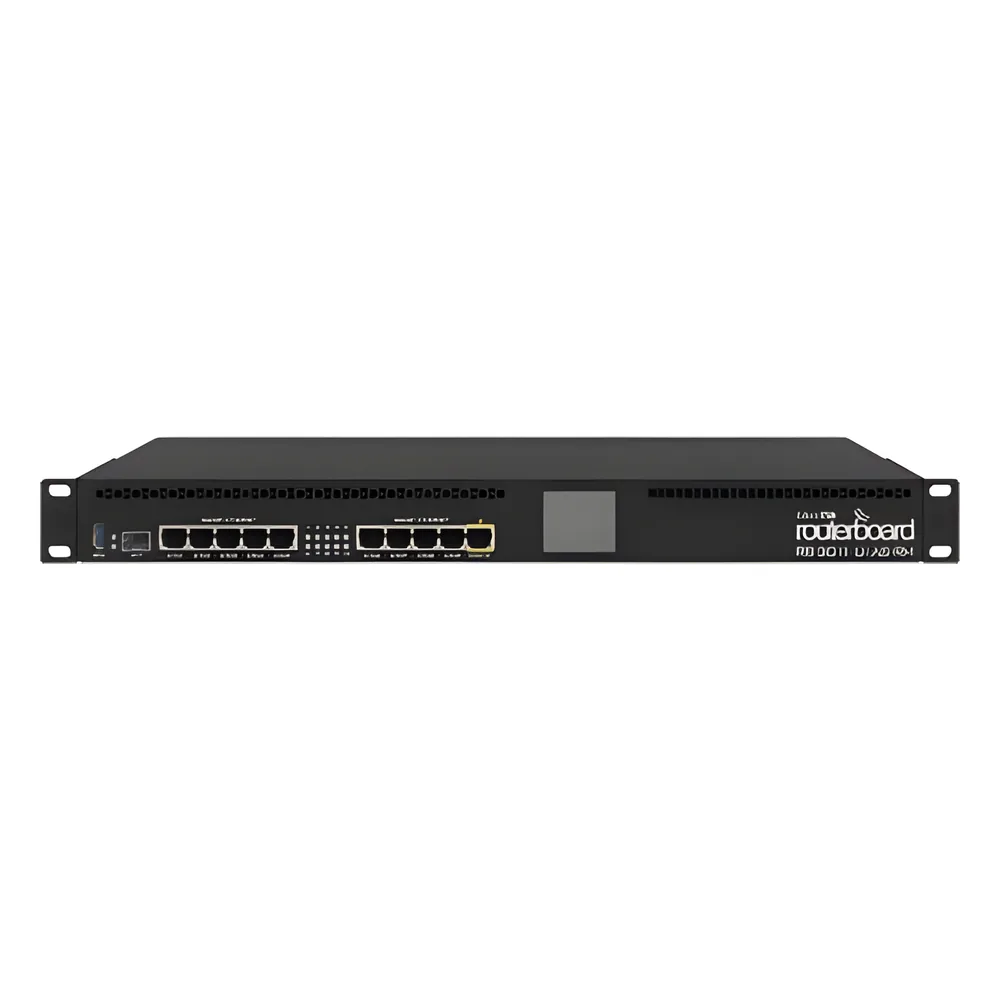 RouterBoard, CPU 2 Núcleos, 10 Puertos Gigabit Ethernet, 1 Puerto SFP, 1 GB Memoria, Licencia Nivel 5, Montaje Rack