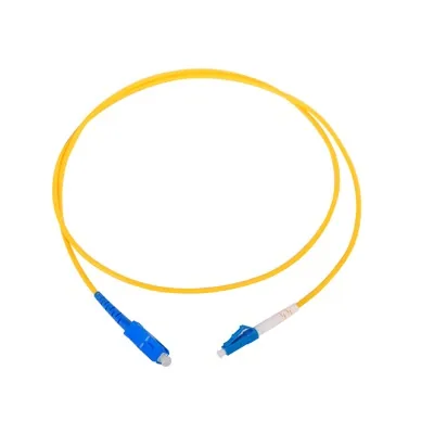 Jumper de Fibra Óptica Monomodo LC/UPC-SC/UPC Simplex de 1 Metro (3.28 Pies)