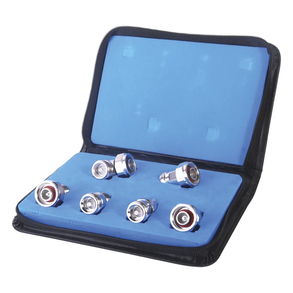 Kit completo de 6 adaptadores de bajo PIM, (MINI) DIN 4.1-9.5 a N.
