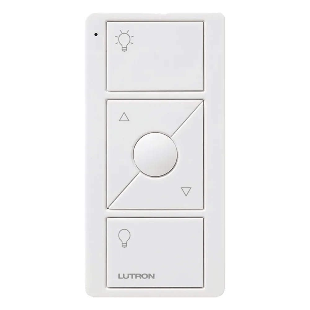 Control remoto inalámbrico Pico de 3 botones con subir/bajar y botón de favorito para iluminación y persianas, compatible con Caseta Wireless, RadioRA 2, HomeWorks QS y Vive