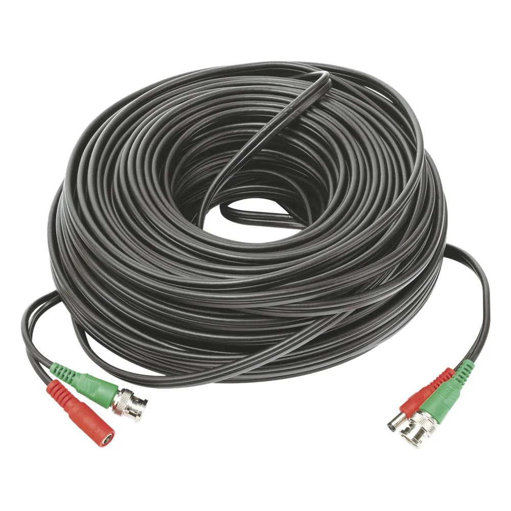 Cable coaxial ( BNC RG59 ) + Alimentación / SIAMÉS / 40 Metros / 100 % COBRE / Para Cámaras 4K / Uso interior y exterior