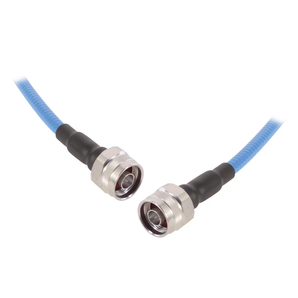 Cable Flex SSP-250-LLPL (1/4 Diam.) de 1 Metro (3.28 Pies), Bajo PIM (?-155 dBc), Conectores N Macho a N Macho, 0-6 GHz.