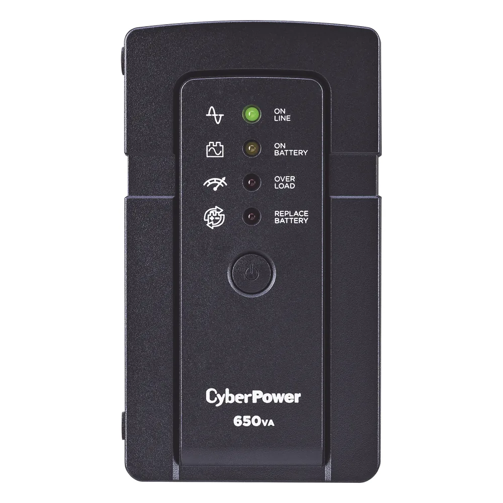 UPS de 650 VA/400 W, Topología Standby, Compacto, Entrada 120 Vca NEMA 5-15P, Con 3 Tomas Respaldo/Protección y 3 Tomas Solo Protección NEMA 5-15R