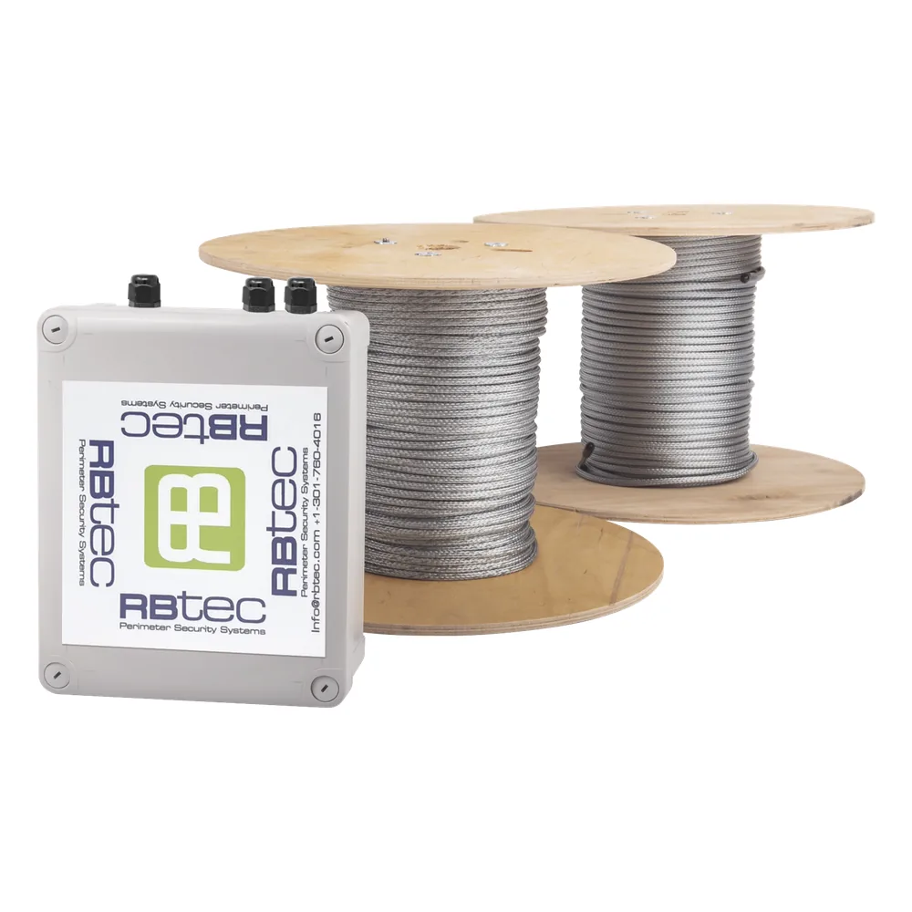 Kit de Cable Sensor Perimetral Para Cercas Ciclonicas IRONCLAD/ 305 METROS / 2 ZONAS; 152 METROS POR ZONA / Sin Falsas Alarmas por Viento / TODO Incluido