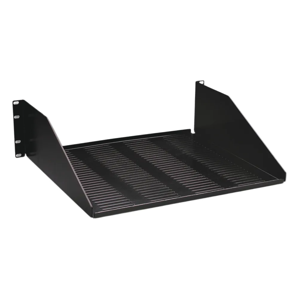 Charola para soportar equipo en Rack de 19in, ventilada, 3UR, Color Negro