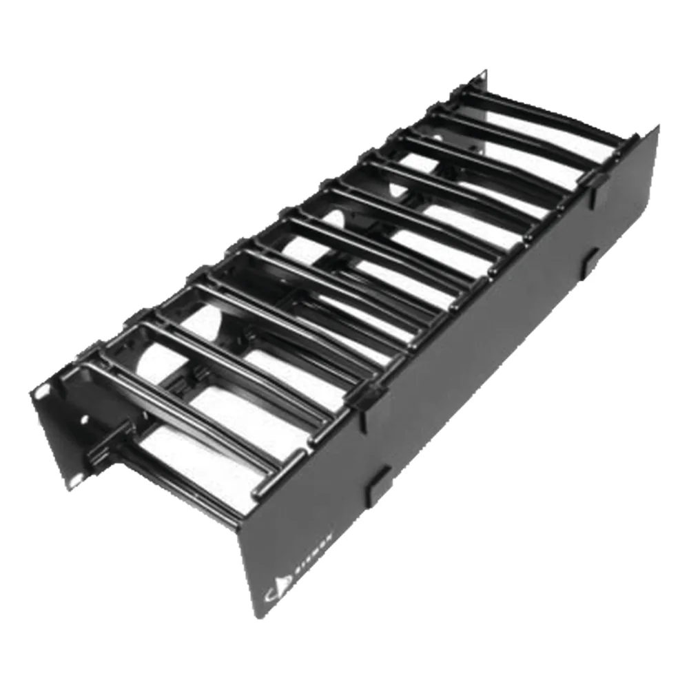 Organizador de Cable Horizontal RouteIT, Sencillo, Para Rack de 19in, 6in de profundidad, 1UR