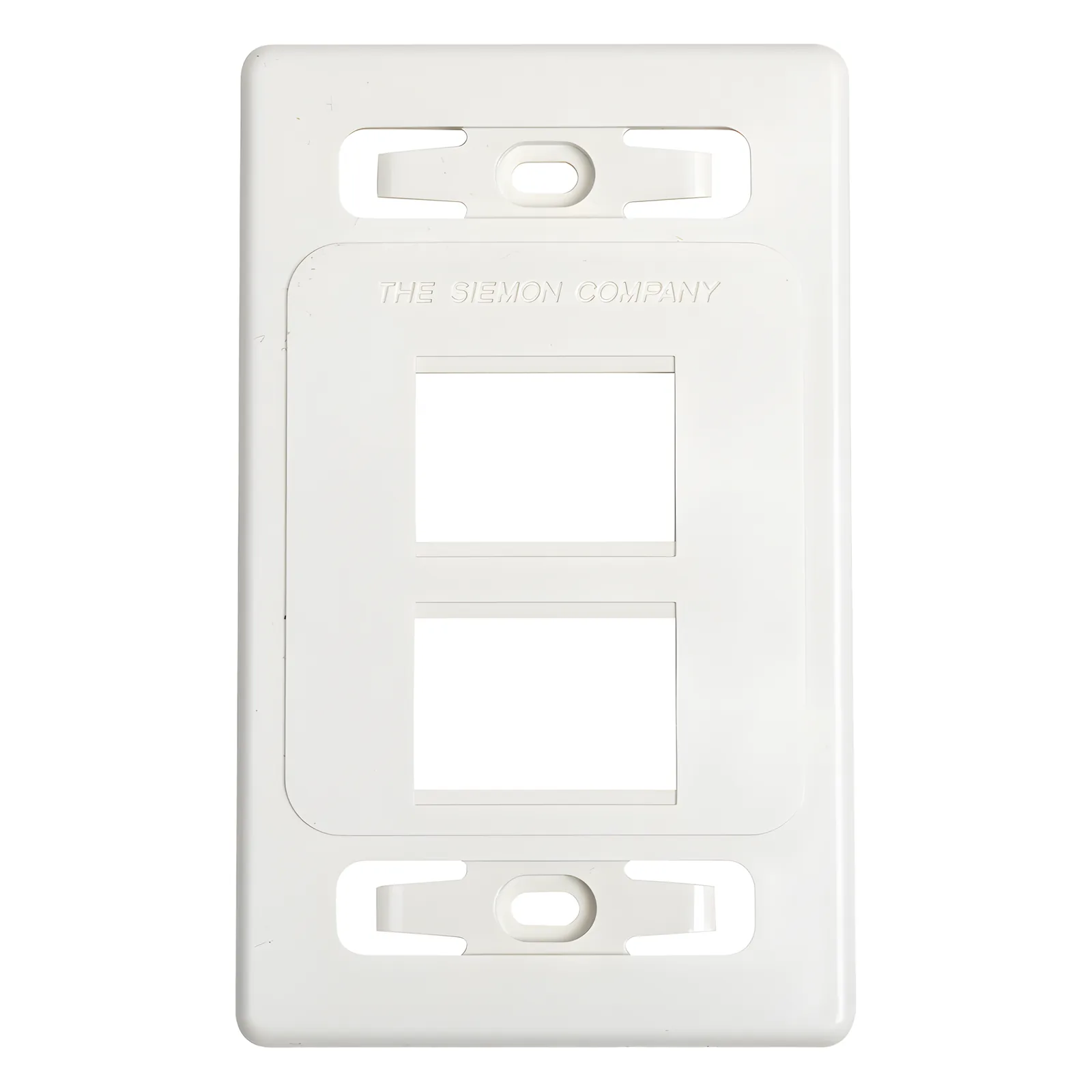 Placa de Pared Modular MAX, de 4 Salidas, Color Blanco, Versión Bulk (Sin Empaque Individual)