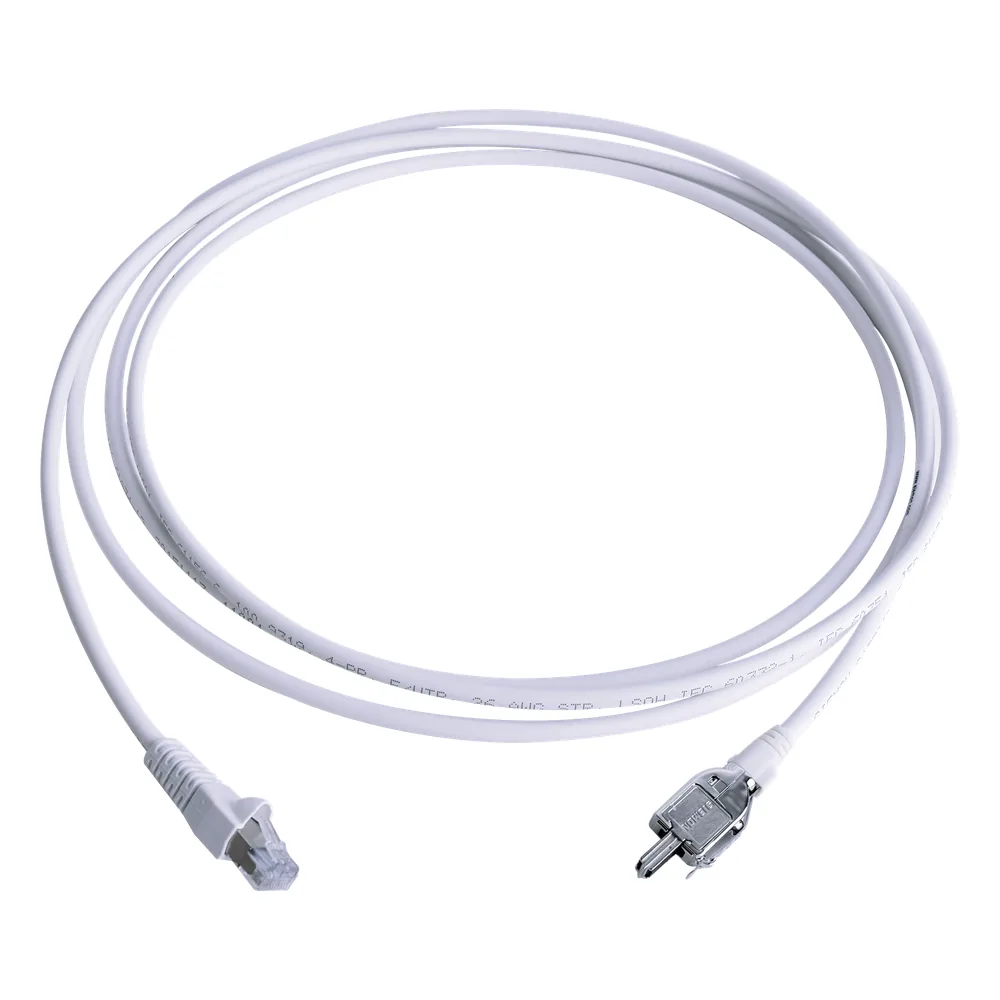 Patch Cord TERA Cat5e 10/100BASE-T, de 2 Pares y Conector Modular, LS0H, Color Blanco, 2 Metros (6.56 Pies)