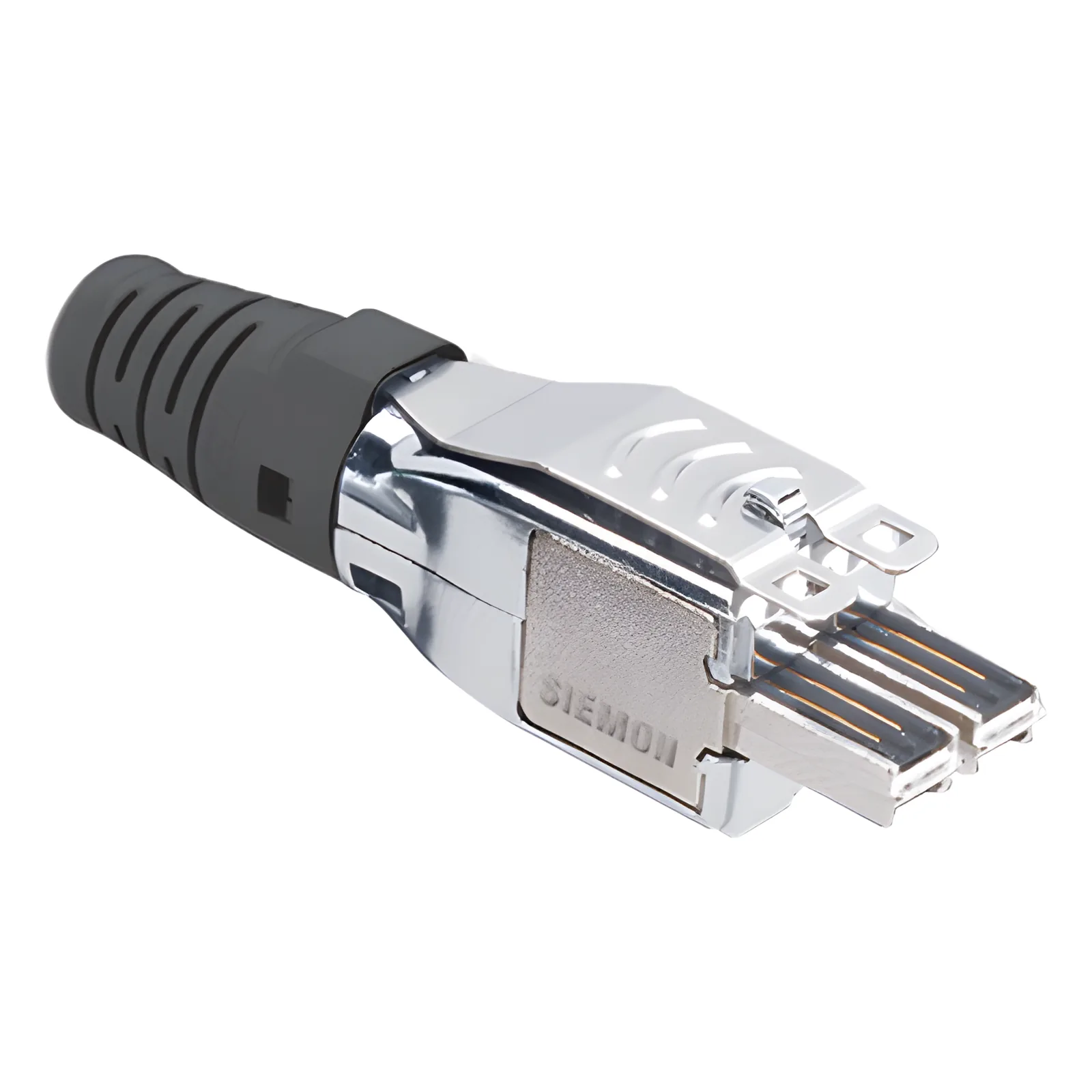 Plug TERA de 4 Pares, Compatible con Cable Multifilar de 0.48 mm (26 AWG) S/FTP y F/FTP, Color Negro