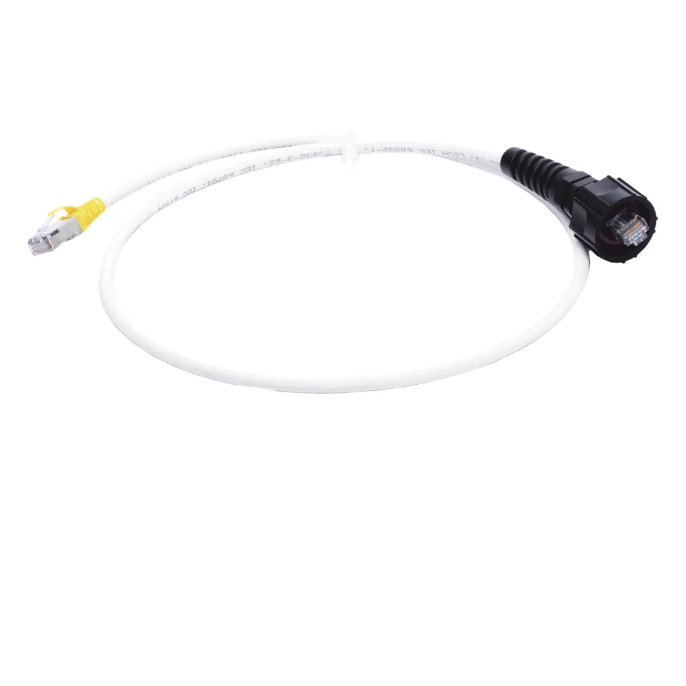 (XC6A-S10-B05) Patch Cord RJ45 Cat6A S/FTP T568A/B CM/LS0H1 Blanco Amarillo 3.05 Metros (10 Pies)