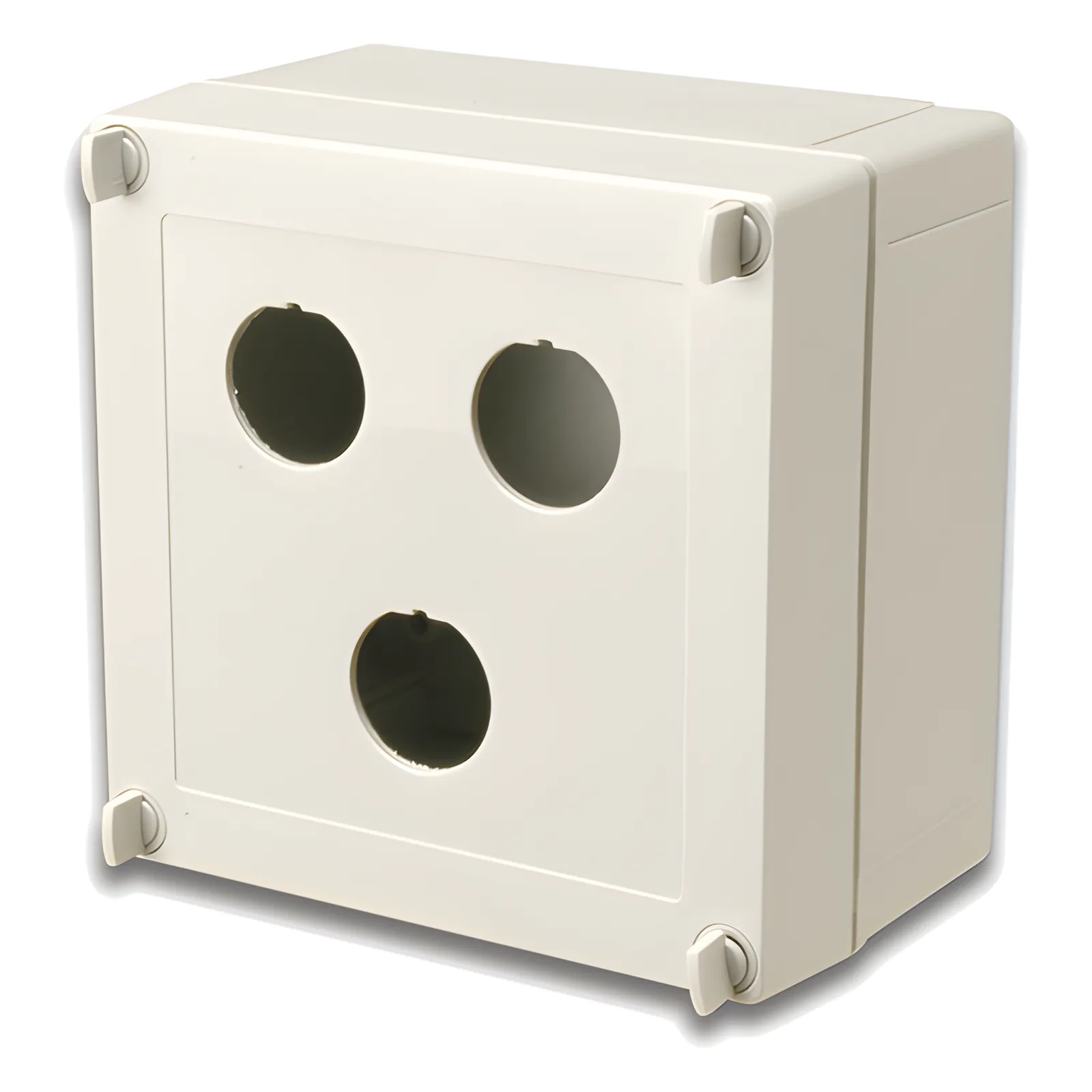Caja industrial de conexión (Ruggedized), de 3 puertos de cobre o fibra, con protección IP66/IP67 (NEMA 4X)