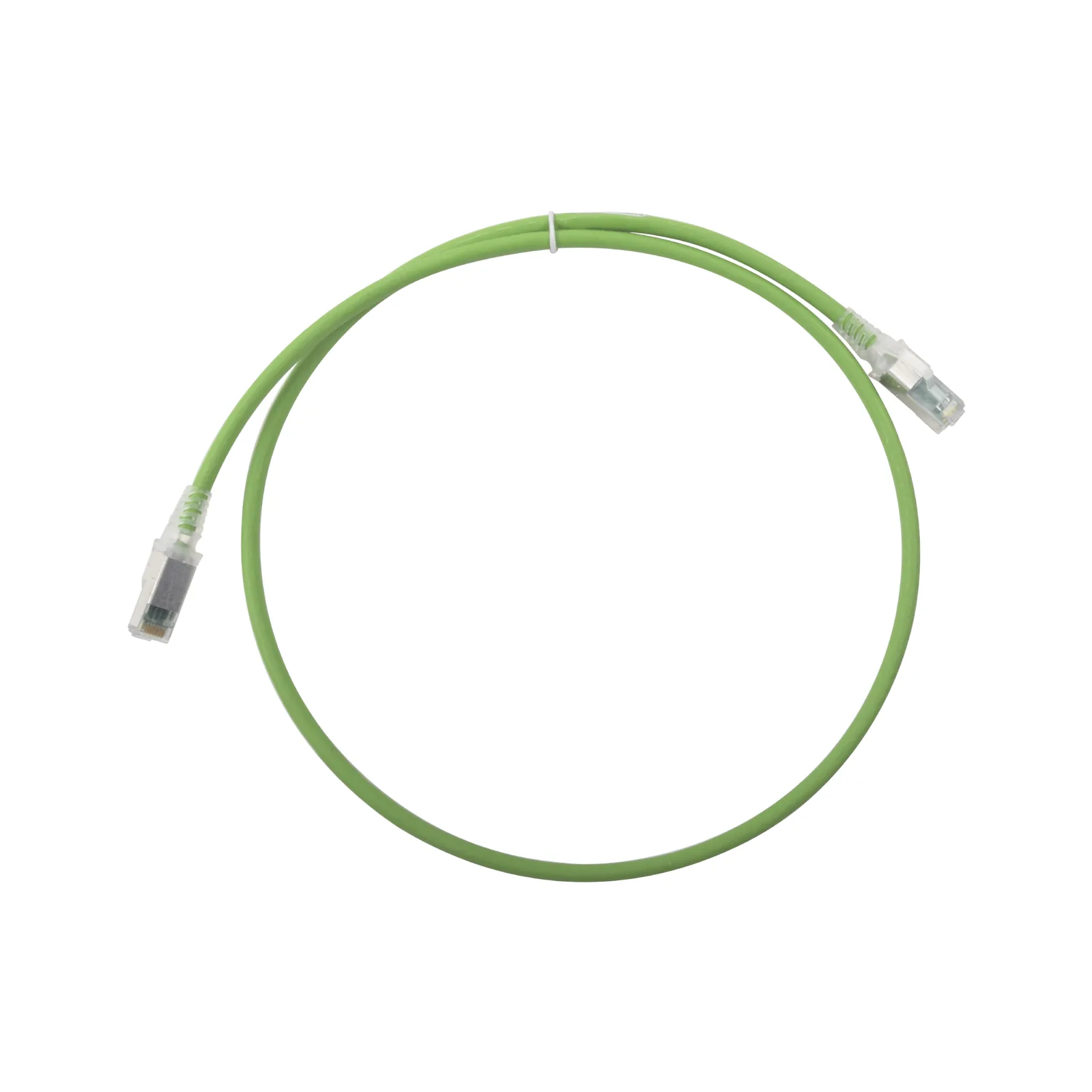 Patch Cord Z-MAX Cat6A S/FTP, CM/LS0H, 0.91 metros (3 pies), Color Verde, Versión Bulk (Sin Empaque Individual)