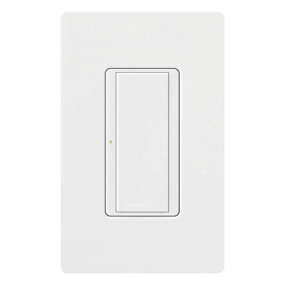 Interruptor electrónico Maestro de encendido y apagado para iluminación y ventilador, 120 V, 8 A, unipolar o multilocalización con hasta 9 accesorios, color blanco
