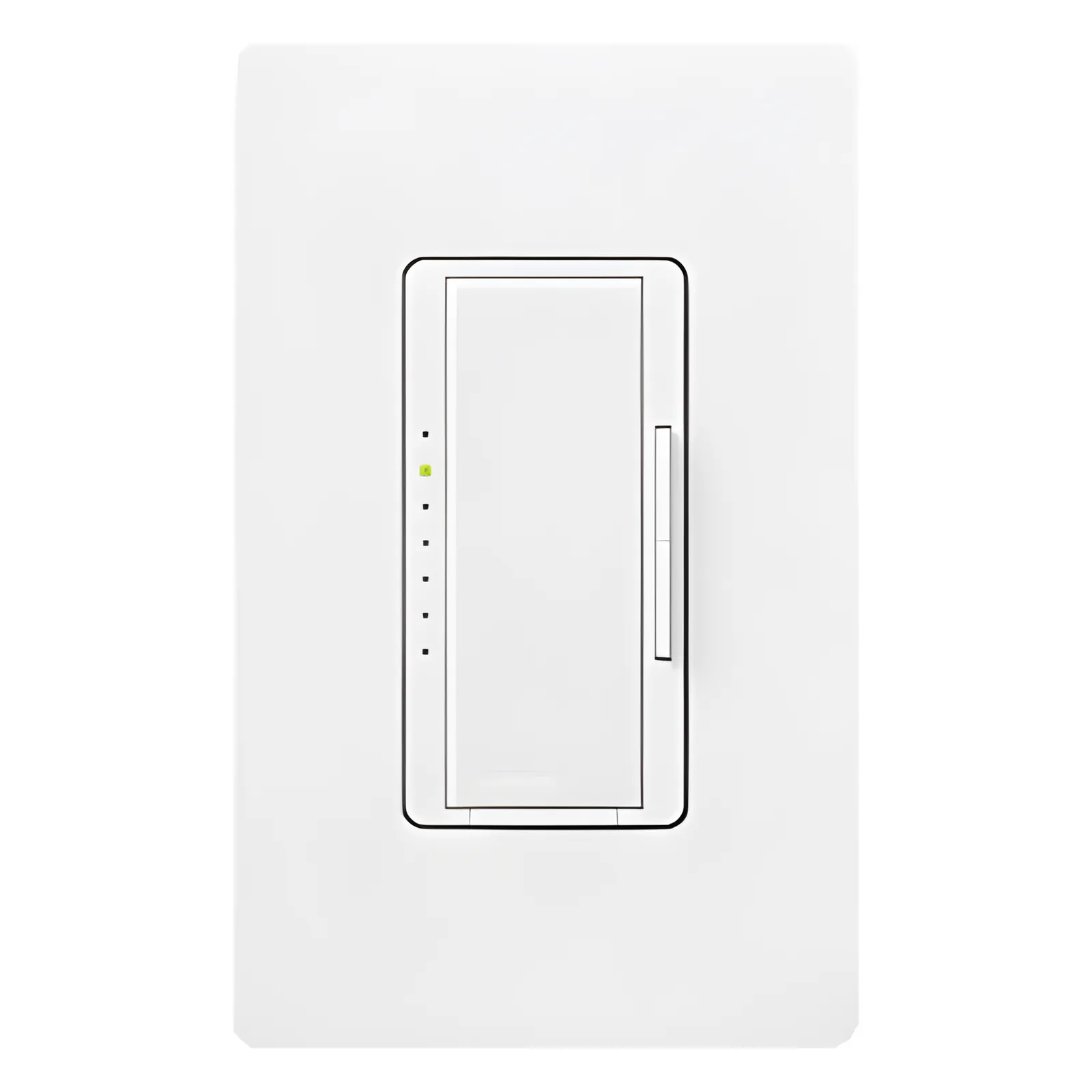 Atenuador de pared Maestro de 600 W para bajo voltaje electrónico (ELV), incandescente y halógeno, 120 V, unipolar o multilocación con accesorios MA-R, color blanco