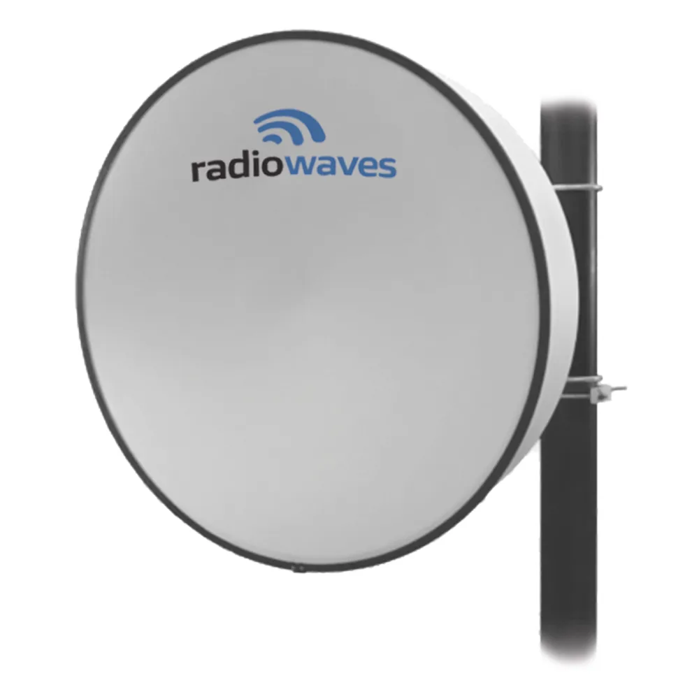 Antena direccional, Dimensiones (3 ft), 5.25 - 5.85 GHz, 2 conectores N-hembra, Ganancia de 32dBi, Radomo y montaje incluido.