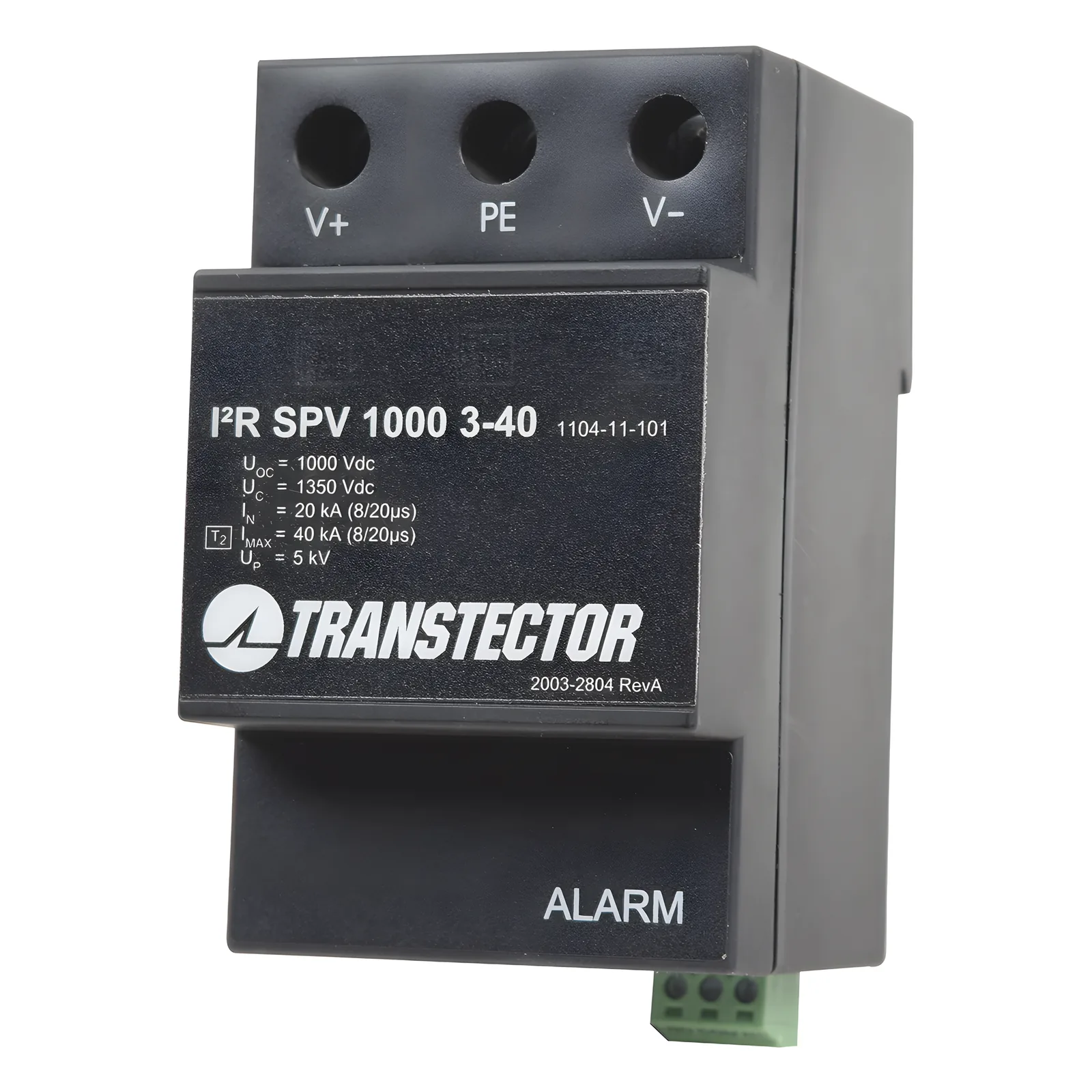 Supresor de Sobretensiones A 1000 VDC Tipo 2 En Montaje DIN Rail