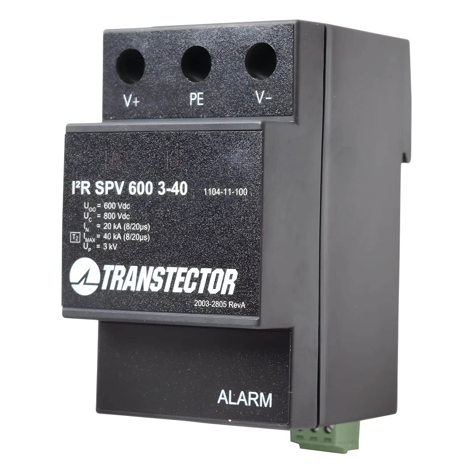Supresor de Sobretensiones A 600 VDC Tipo 2 En Montaje DIN Rail (1104-11-100)
