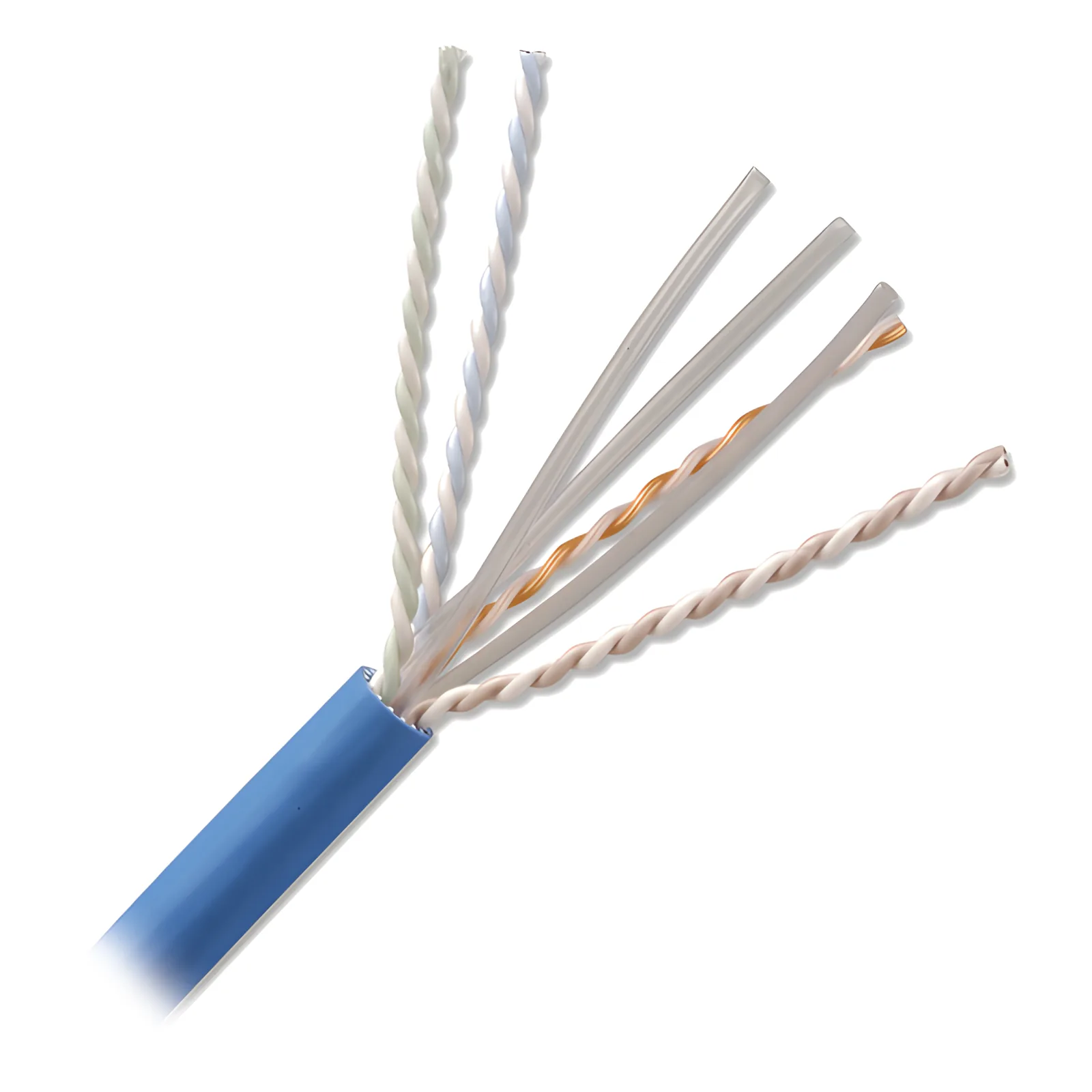 Bobina de Cable U/UTP de 4 Pares, Z-MAX, Cat6A, Soporte de Aplicaciones 10GBase-T, CMR (Riser), Color Azul, 305 Metros (1000 Pies)