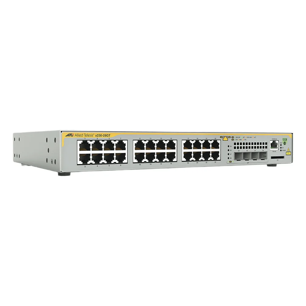 Switch Administrable Capa 3, 24 puertos 10/100/1000 Mbps + 4 puertos SFP Gigabit