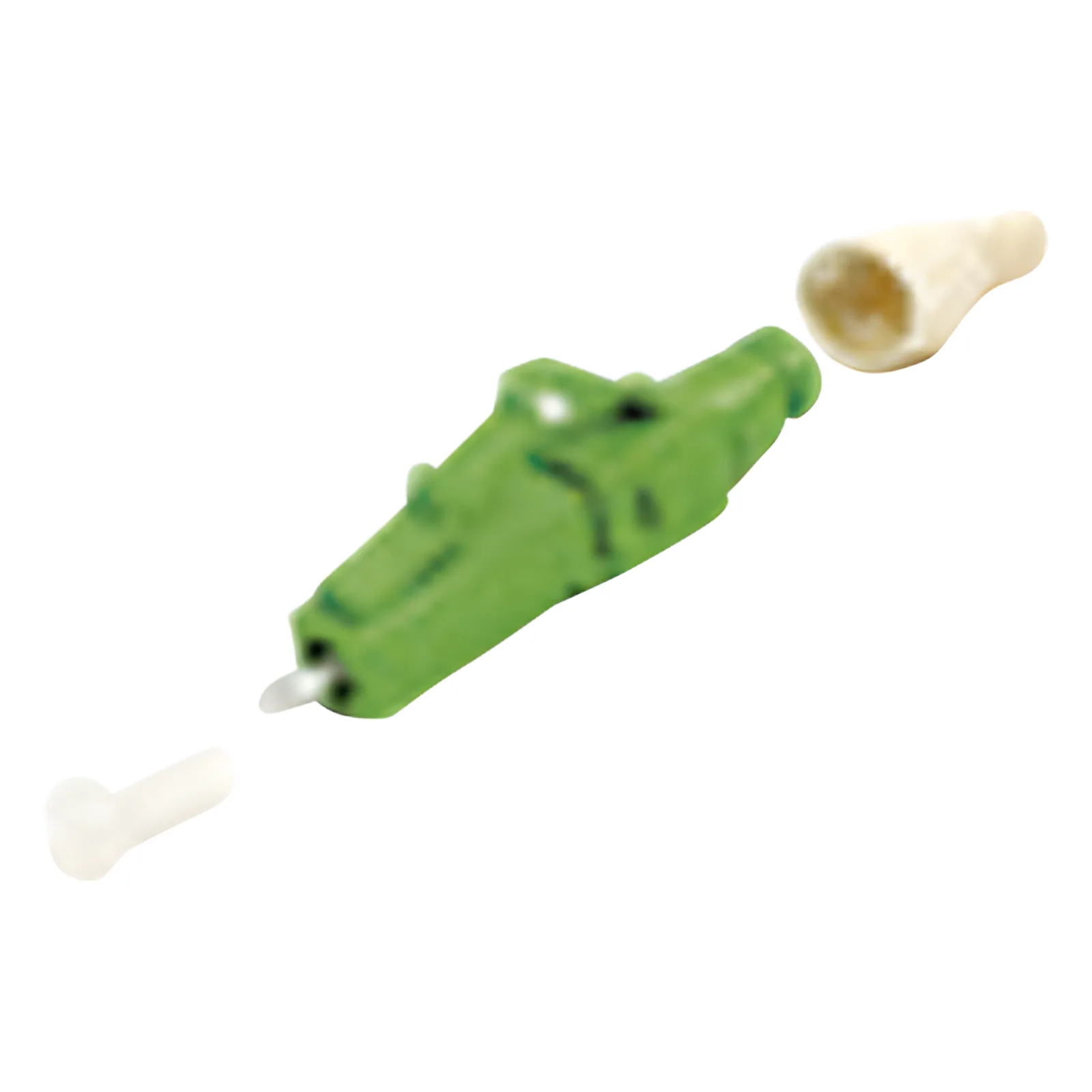 Conector de Fibra Óptica Pre-Pulido LightBow LC/APC Simplex, Monomodo OS1/OS2, Re-Terminable, Color Verde