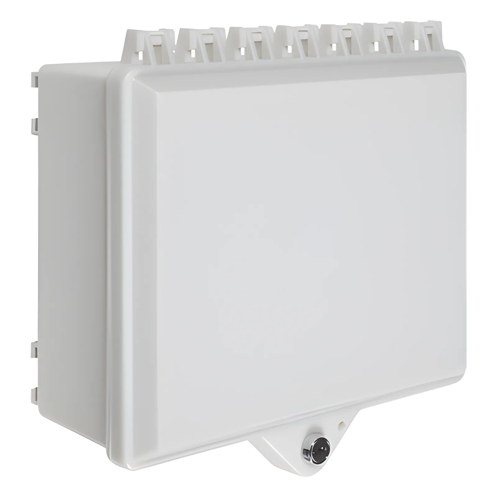 Gabinete de Policarbonato Blanco Súper Resistente, para Uso en Interior o Exterior, Cerradura con Llave