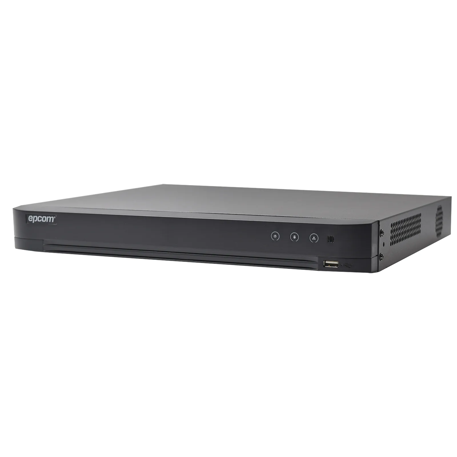 DVR 4 Megapixel / 16 Canales TURBOHD + 8 Canales IP / 2 Bahías de Disco Duro / 1 Canal de Audio / Vídeoanálisis
